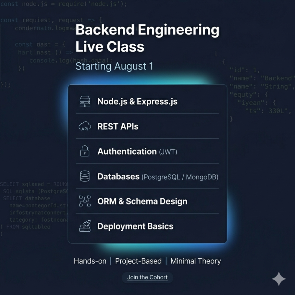 Backend Engineering Fundamentals